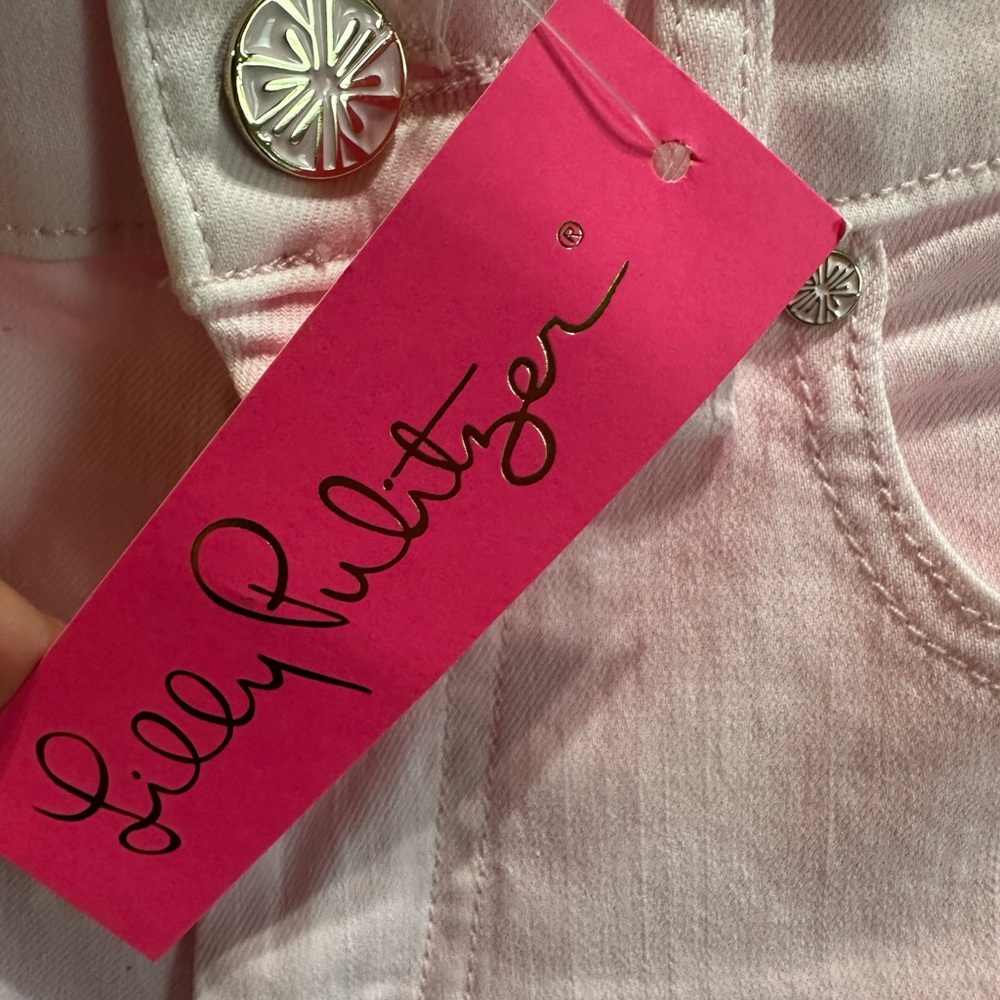 Lilly Pulitzer NWT Annet Crop Flare Jeans in Misty Pink Size 8. - Picture 4 of 6